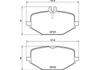 Brake Pad Set, disc brake DIRECTIONAL BRAKE PADS P50161 Brembo