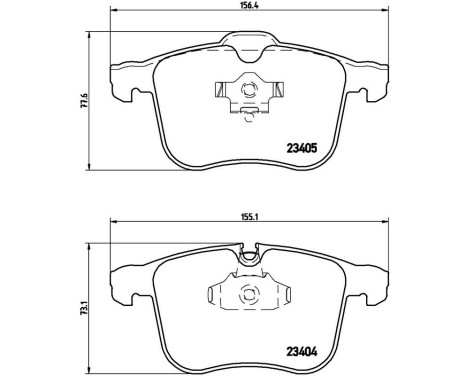Brake Pad Set, disc brake DIRECTIONAL BRAKE PADS P59049 Brembo, Image 3