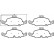 Brake Pad Set, disc brake DIRECTIONAL BRAKE PADS P85160 Brembo, Thumbnail 2