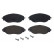 Brake Pad Set, disc brake DIRECTIONAL BRAKE PADS P85166 Brembo