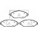 Brake Pad Set, disc brake DIRECTIONAL BRAKE PADS P85166 Brembo, Thumbnail 2