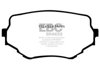 Brake pad set, disc brake DP1099 EBC