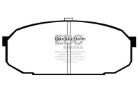 Brake pad set, disc brake DP1103 EBC