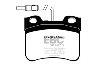 Brake pad set, disc brake DP1111 EBC