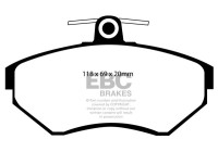 Brake pad set, disc brake DP1113 EBC