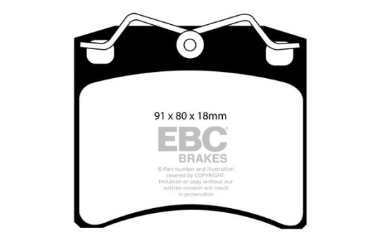 Brake pad set, disc brake DP1116 EBC