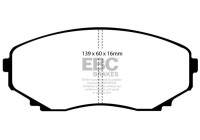 Brake pad set, disc brake DP1121 EBC