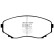 Brake pad set, disc brake DP1121 EBC