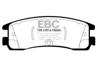 Brake pad set, disc brake DP1122 EBC