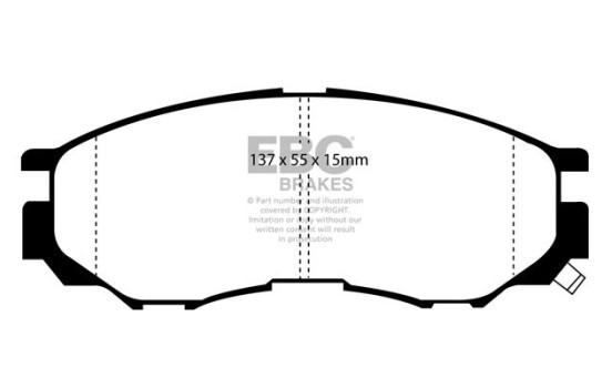 Brake pad set, disc brake DP1124 EBC
