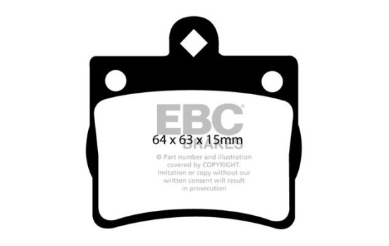 Brake pad set, disc brake DP1135 EBC