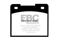 Brake pad set, disc brake DP114 EBC