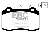 Brake pad set, disc brake DP11402 EBC