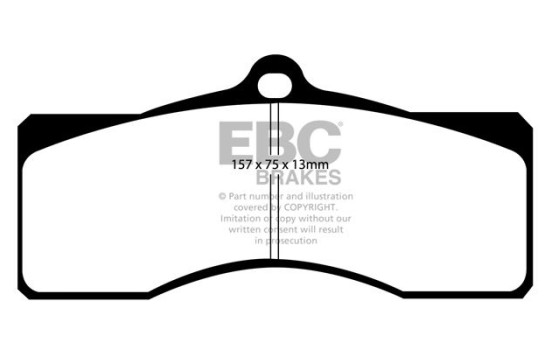 Brake pad set, disc brake DP1155 EBC