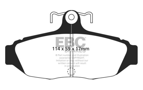 Brake pad set, disc brake DP1172 EBC