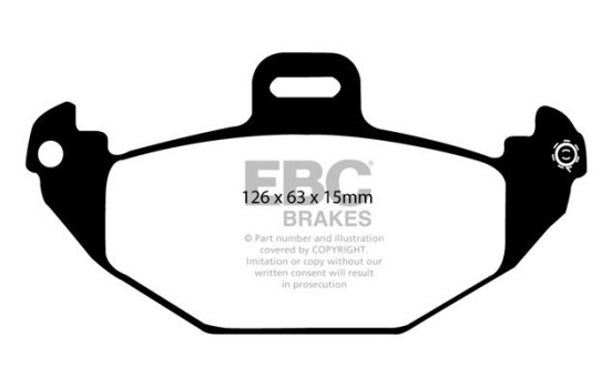 Brake pad set, disc brake DP1190 EBC