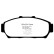 Brake pad set, disc brake DP1206 EBC