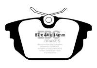 Brake pad set, disc brake DP1214 EBC