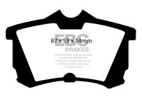Brake pad set, disc brake DP1216 EBC
