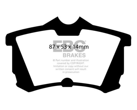 Brake pad set, disc brake DP1216 EBC