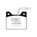 Brake pad set, disc brake DP122 EBC
