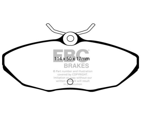 Brake pad set, disc brake DP1221 EBC