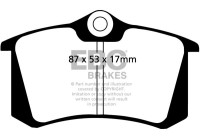Brake pad set, disc brake DP1230 EBC