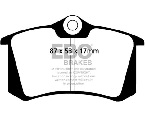 Brake pad set, disc brake DP1230 EBC