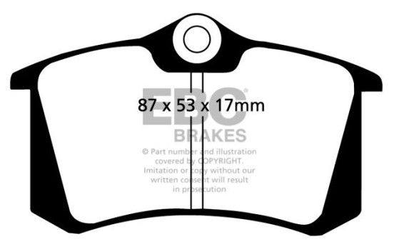 Brake pad set, disc brake DP1230 EBC
