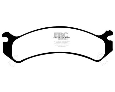 Brake pad set, disc brake DP1305 EBC
