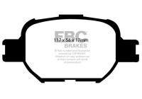 Brake pad set, disc brake DP1325 EBC