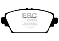 Brake pad set, disc brake DP1339 EBC