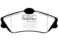 Brake pad set, disc brake DP1346 EBC
