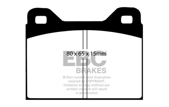 Brake pad set, disc brake DP135 EBC