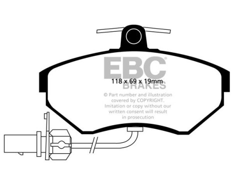 Brake pad set, disc brake DP1351 EBC