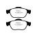 Brake pad set, disc brake DP13532 EBC