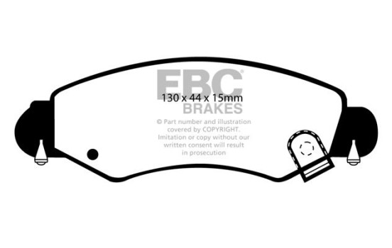 Brake pad set, disc brake DP1361 EBC