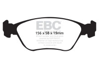 Brake pad set, disc brake DP1362 EBC