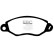 Brake pad set, disc brake DP1367 EBC