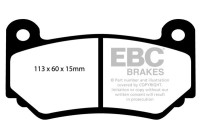Brake pad set, disc brake DP1377 EBC