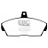 Brake pad set, disc brake DP1415 EBC