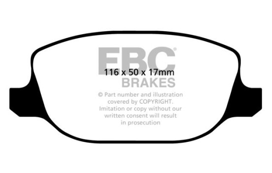 Brake pad set, disc brake DP1425 EBC