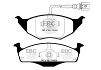 Brake pad set, disc brake DP1432 EBC
