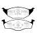 Brake pad set, disc brake DP1433 EBC