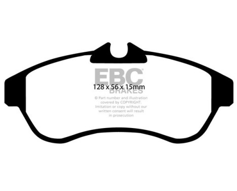 Brake pad set, disc brake DP1435 EBC