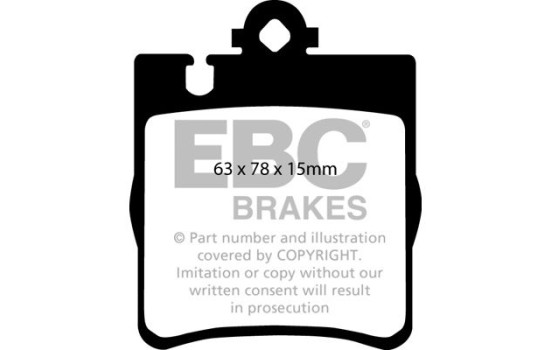 Brake pad set, disc brake DP1441 EBC