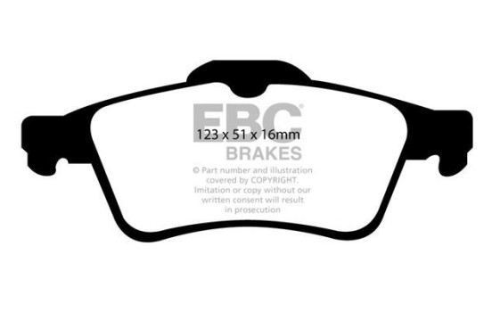 Brake pad set, disc brake DP1448 EBC