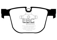 Brake pad set, disc brake DP1451 EBC