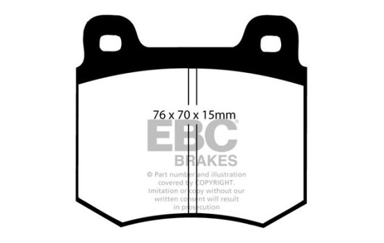 Brake pad set, disc brake DP146 EBC