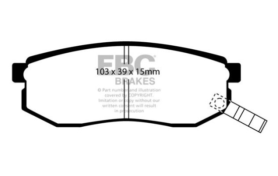 Brake pad set, disc brake DP1484 EBC